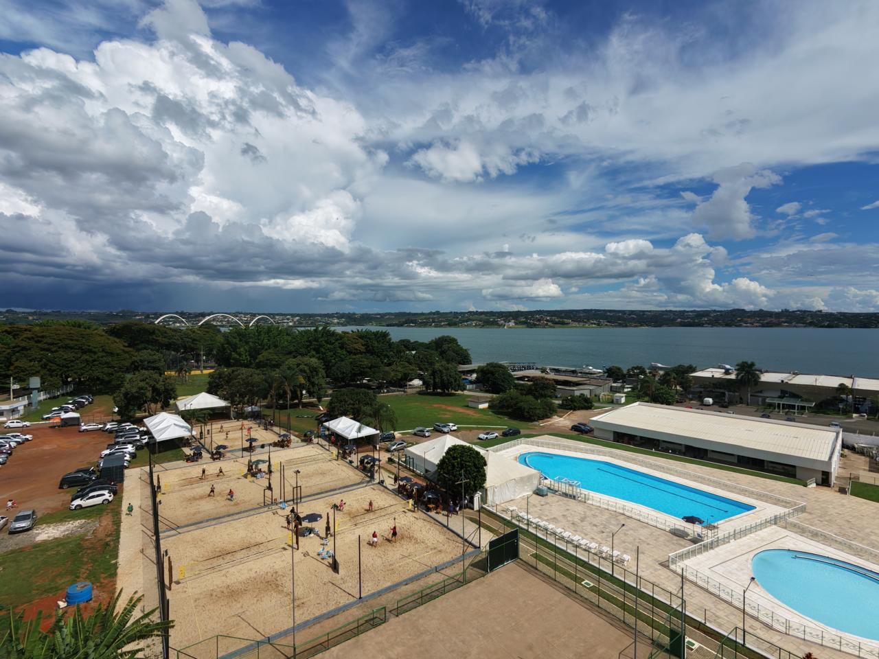 Vista aérea do XPLAY! Sports